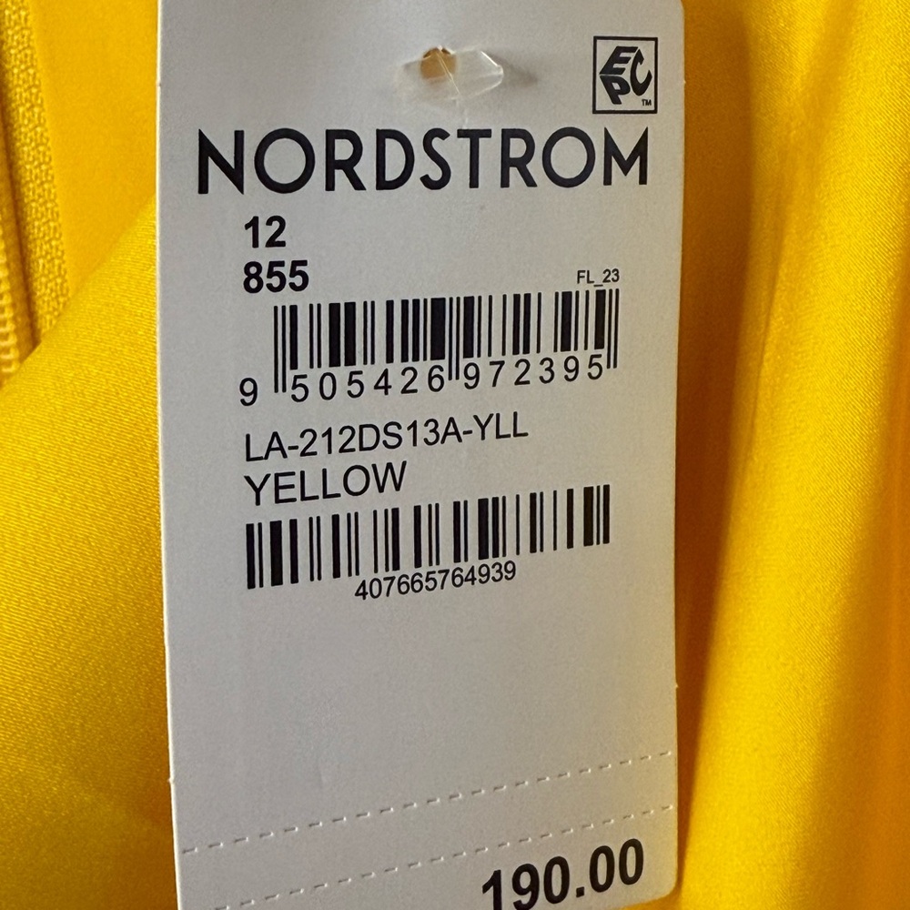 Lavish Alice Emma Cowl Neck Mini Wrap Formal Cocktail Dress in‎ Yellow NWT Sz 12 - Picture 12 of 14